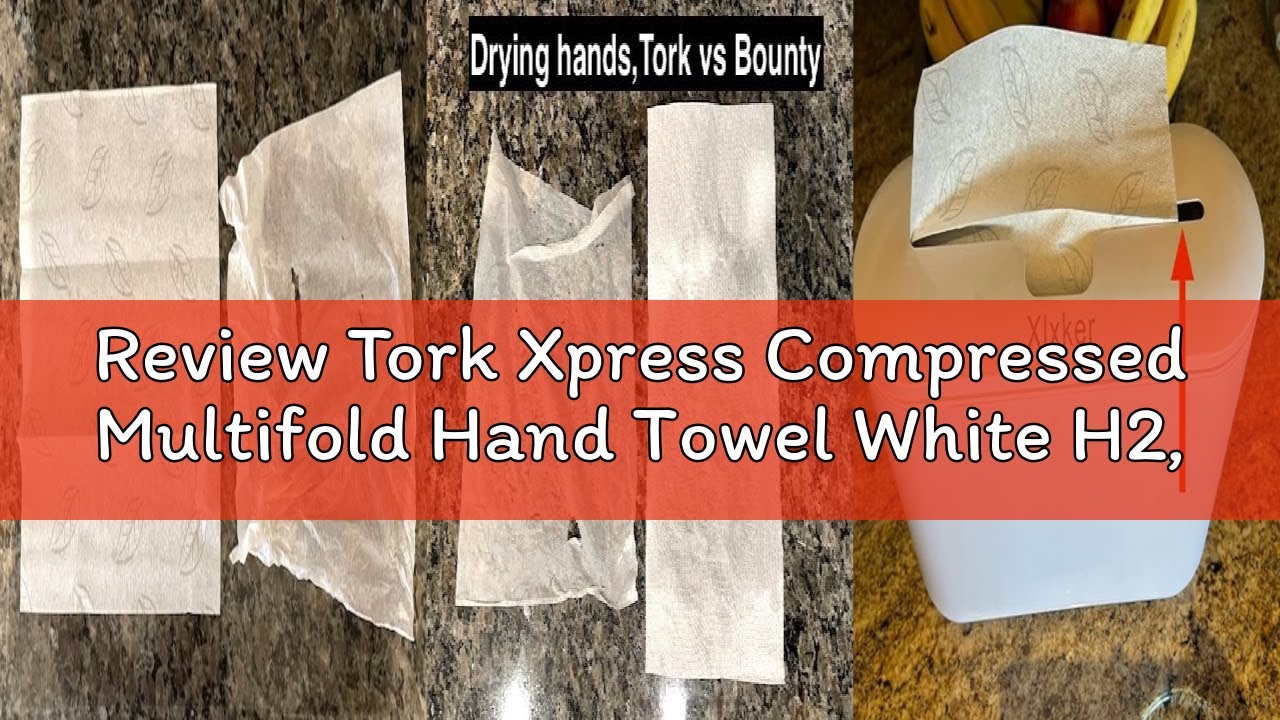 Review Tork Xpress Compressed Multifold Hand Towel White H2, Advanced, Strong and Absorbent, 12 x 25