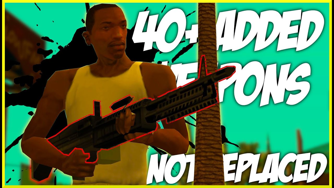 All 40+ ADDED Weapons in the SA Community Weapons Pack!! - GTA San Andreas