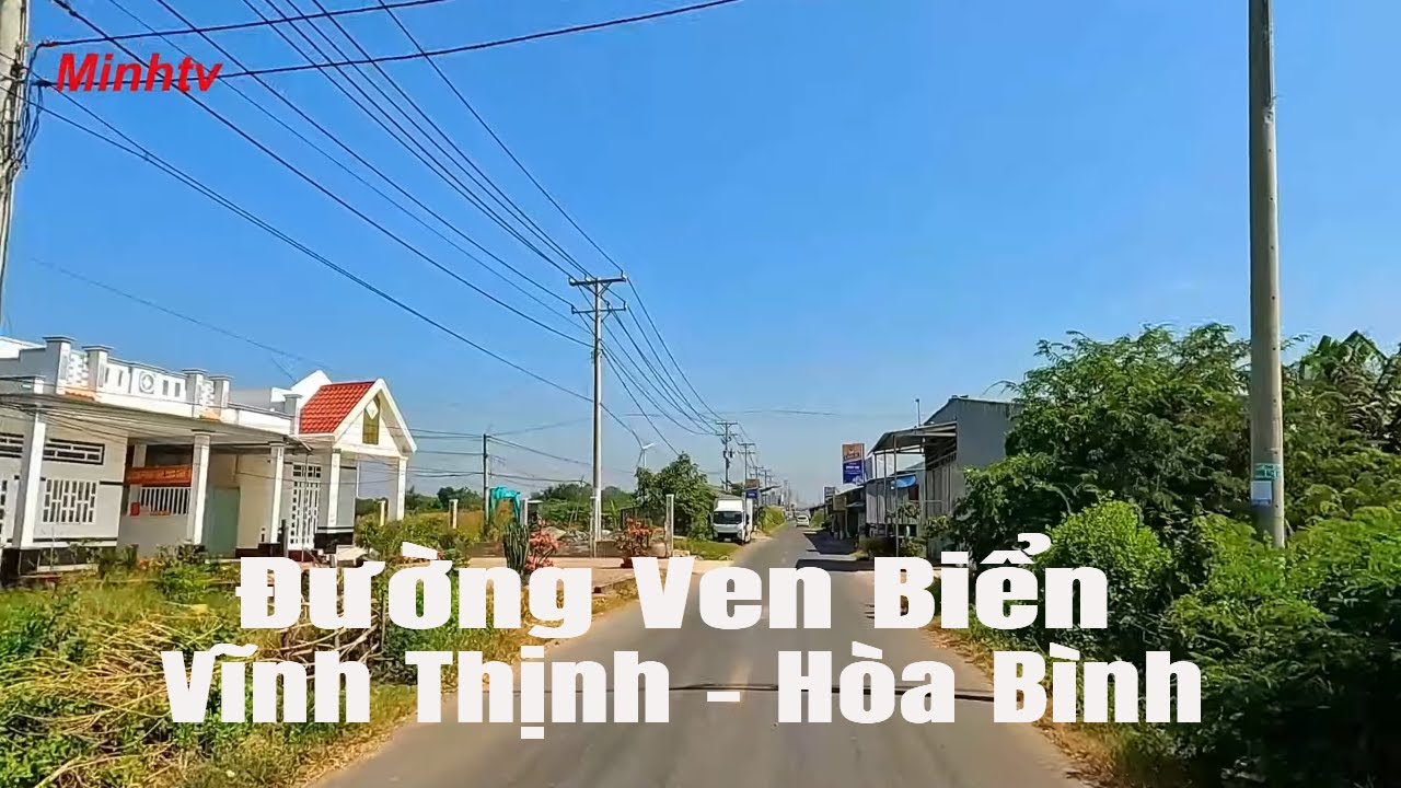 Chợ Cống Cái Cùng Đến Chợ Kinh Tế  Xã Vĩnh Thịnh Huyện Hòa Bình Tỉnh Bạc Liêu Tuyến Đường Ven Biển