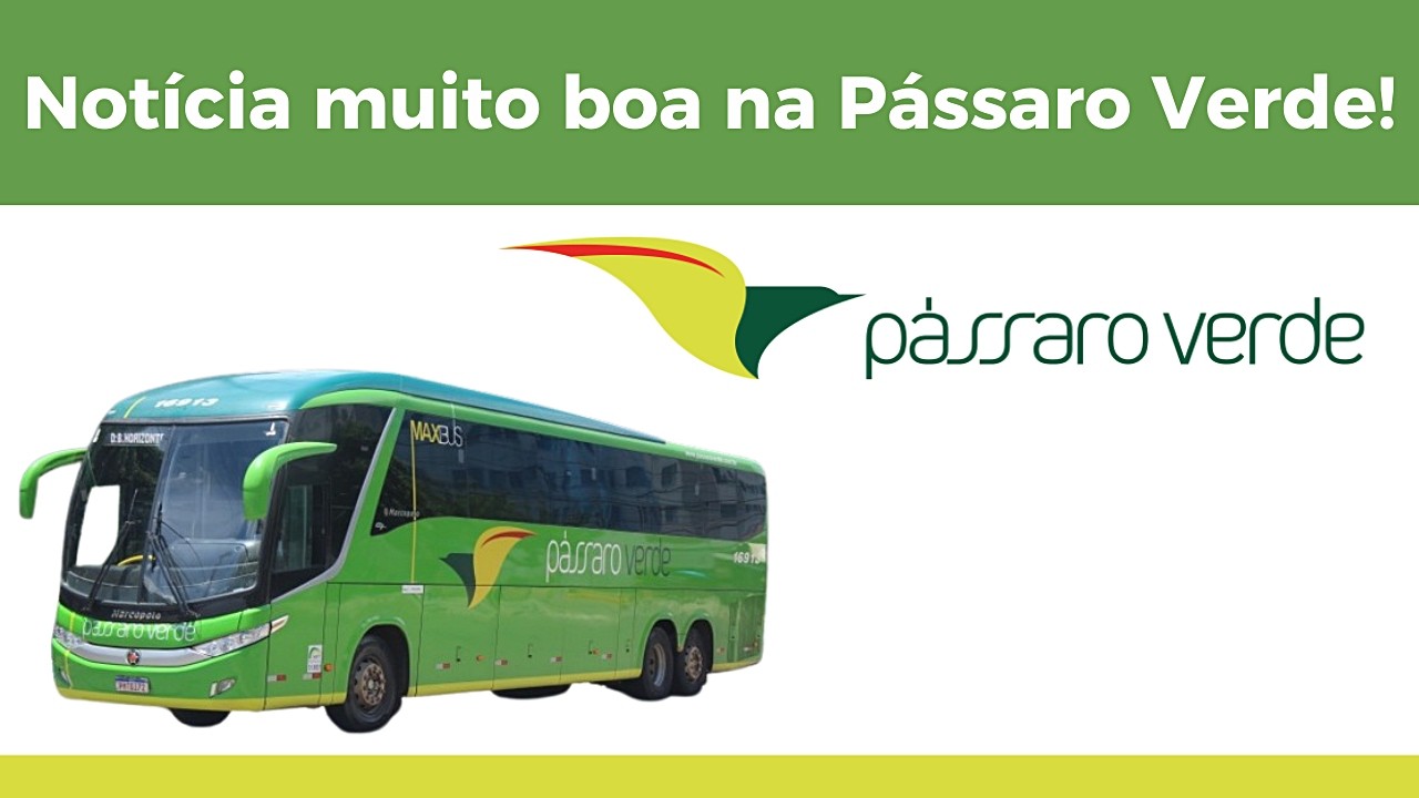 Notícia muito boa na Pássaro Verde !!