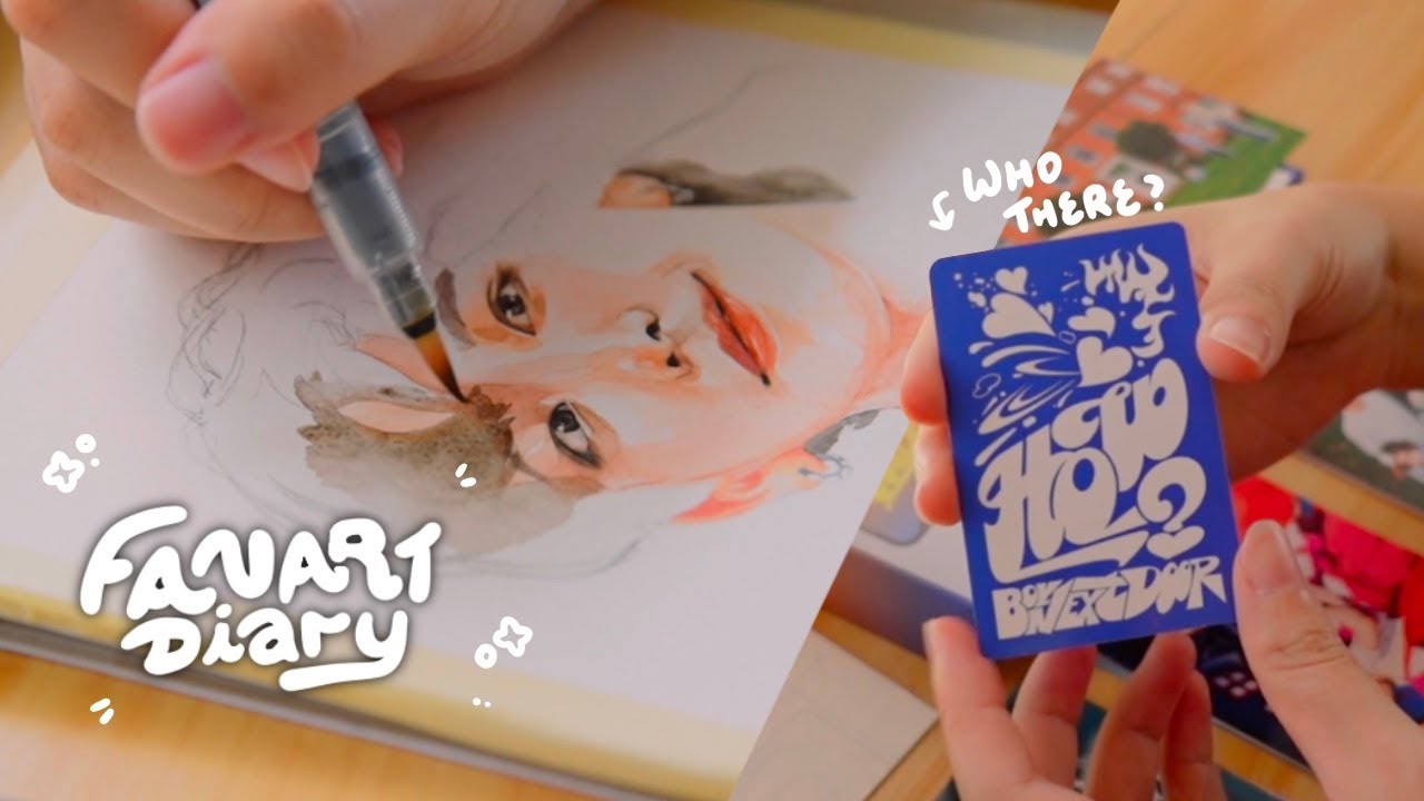 BOYNEXTDOOR fanart, portrait art, unboxing 