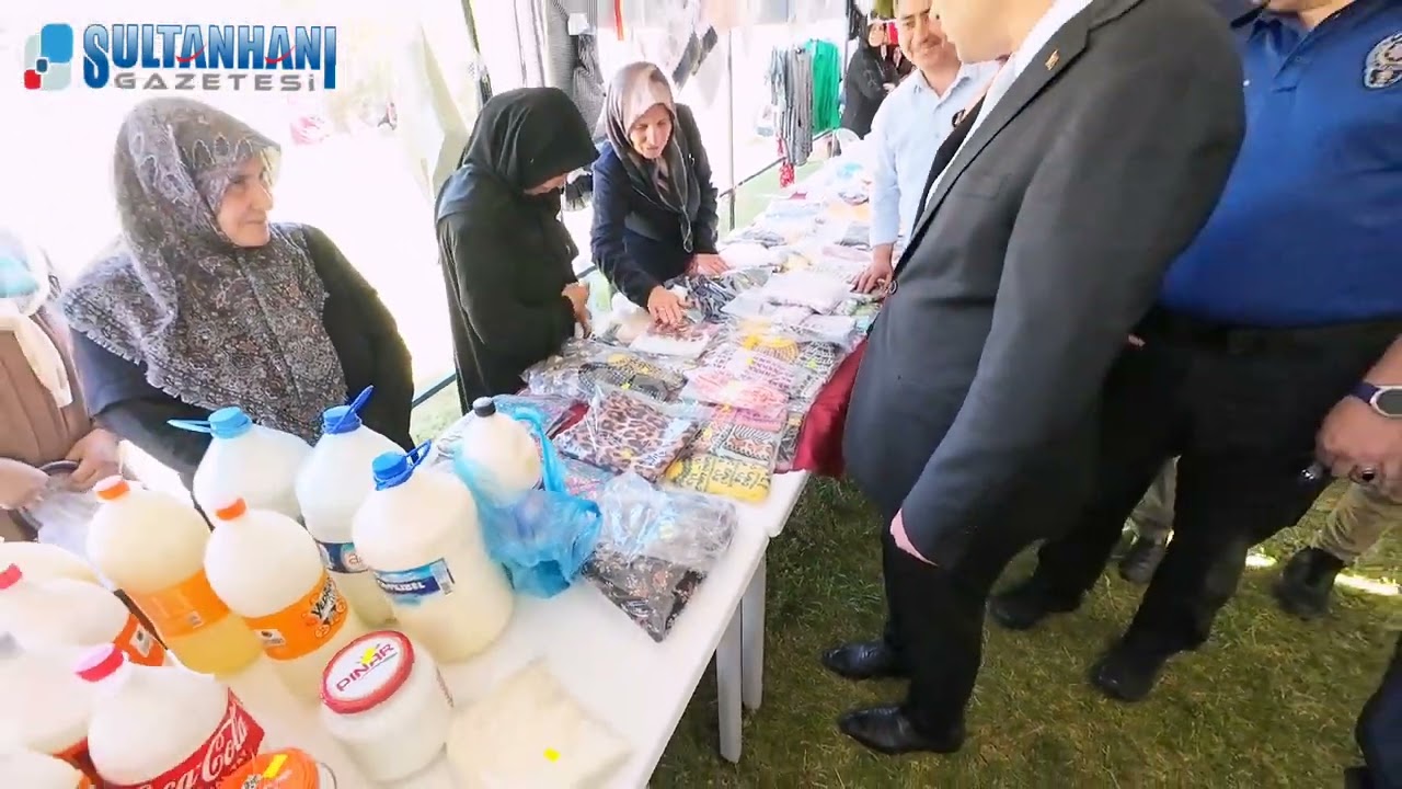 Sultanhanı’nda Filistin İçin Yardım Çarşısı açıldı