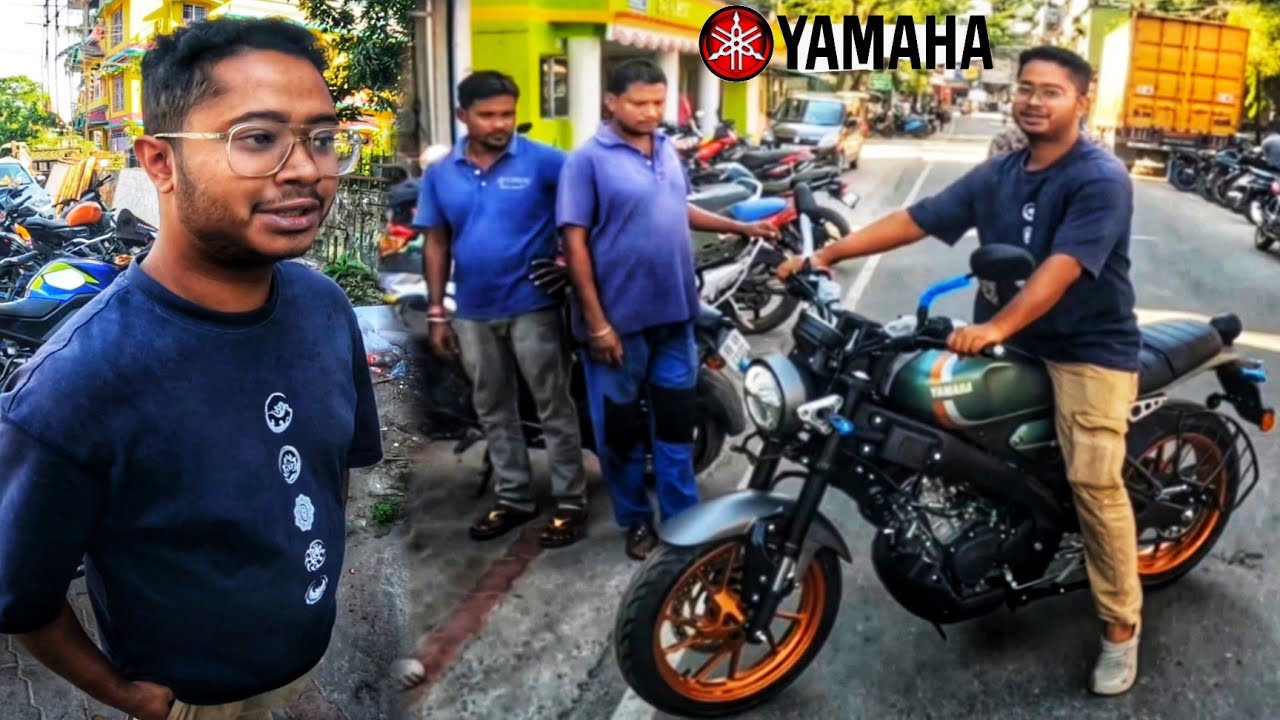 TAKING DELIVERY OF NEW BIKE || Yamaha XSR 155😍 ||
