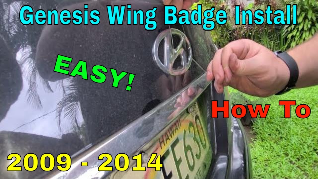 Genesis Sedan Badge Replacement (EASY!)(HOW-TO)