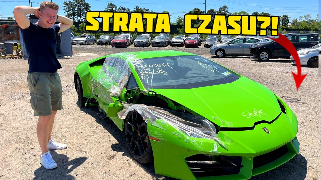 Znalazłem rozbite Lamborghini Huracan na placu IAA w USA | Rekcja na darmowego Mustanga
