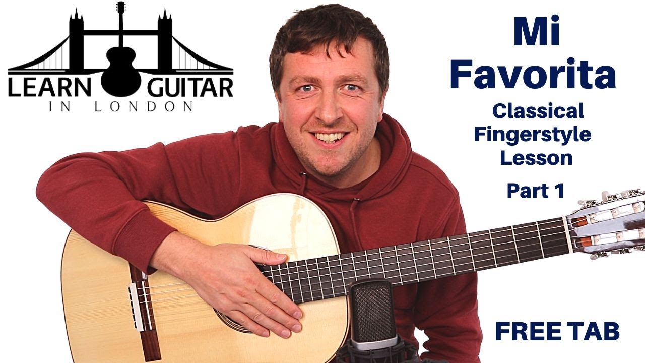 Mi Favorita - Classical Fingerstyle Guitar Lesson - Drue James - Part 1