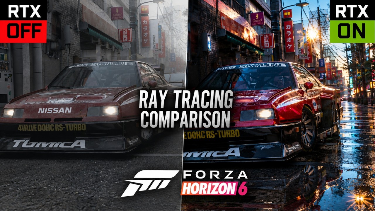 Forza Horizon 6 - Ray Tracing OFF vs ON Comparison