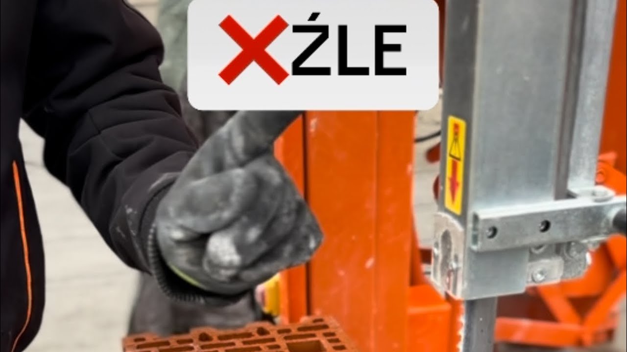 Jak źle/dobrze ciąć porotherm na pile taśmowej Norton Clipper CB651 #budowadomów