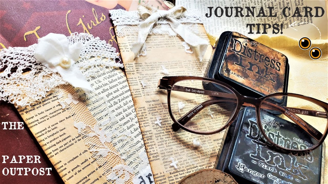 JUNK JOURNAL CARD TIPS & TRICKS! Let's Create Stellar Journal Cards! Easy Techniques! Paper Outpost!