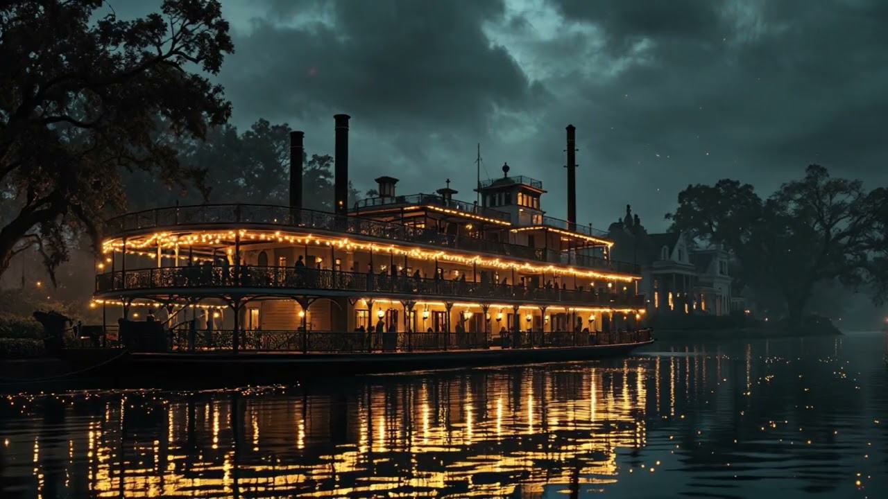 12 Hours of Jazz on the Riverboat 🎺  Vintage New Orleans Party Ambience 🚢✨