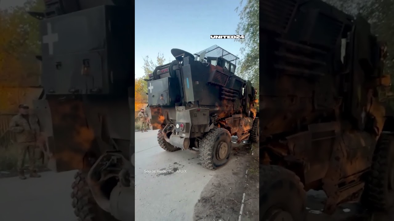 American-made MaxxPro MRAP fulfilled its mission and saved&reg; the lives of the Ukrainian soldiers #war
