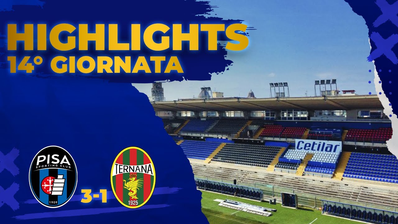 Serie BKT (14 giornata). Pisa-Ternana 3-1