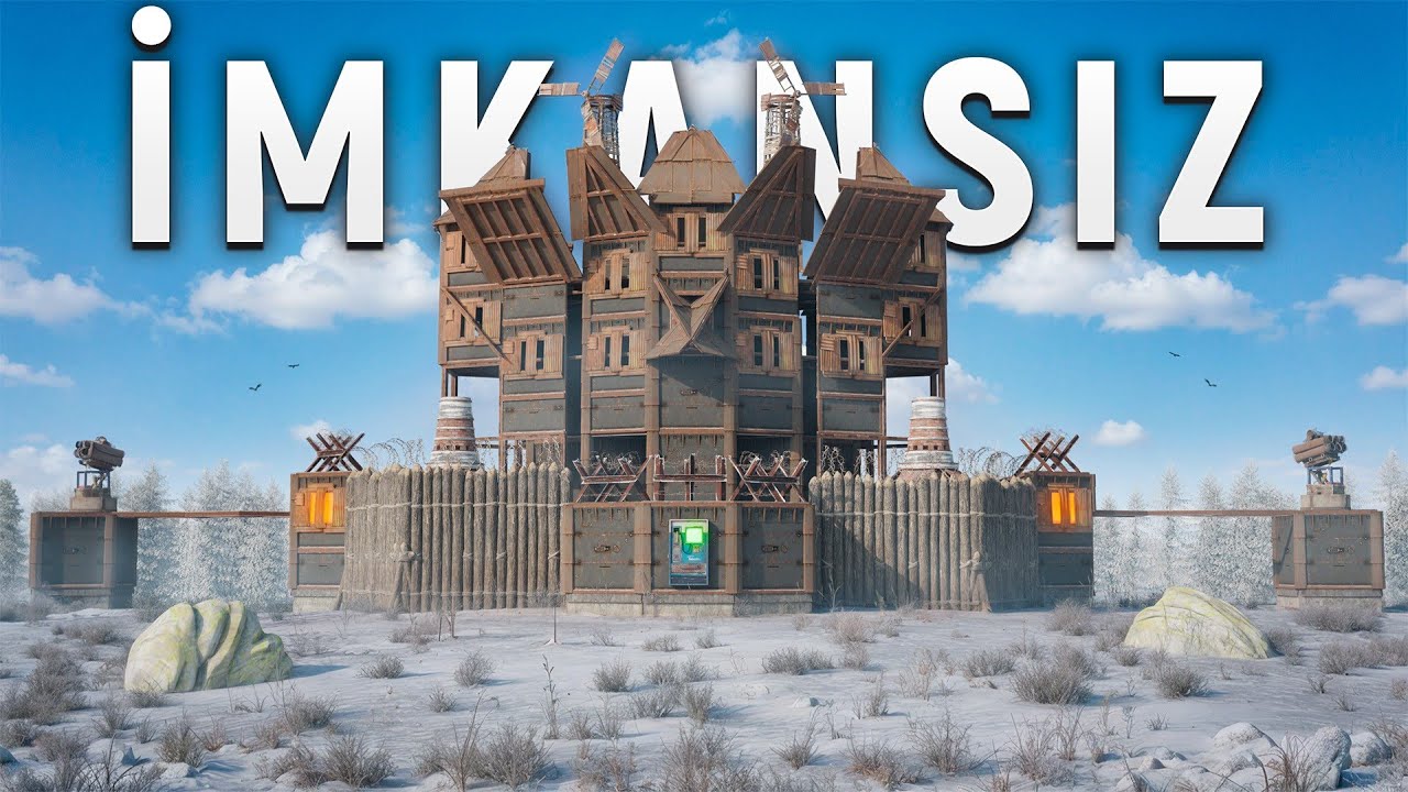 RAİD YEMESİ İMKANSIZ FULL YÜKSEK KALİTELİ METAL EVDE 24 SAAT YAŞAMAK (5000 HQ) I Rust Türkçe