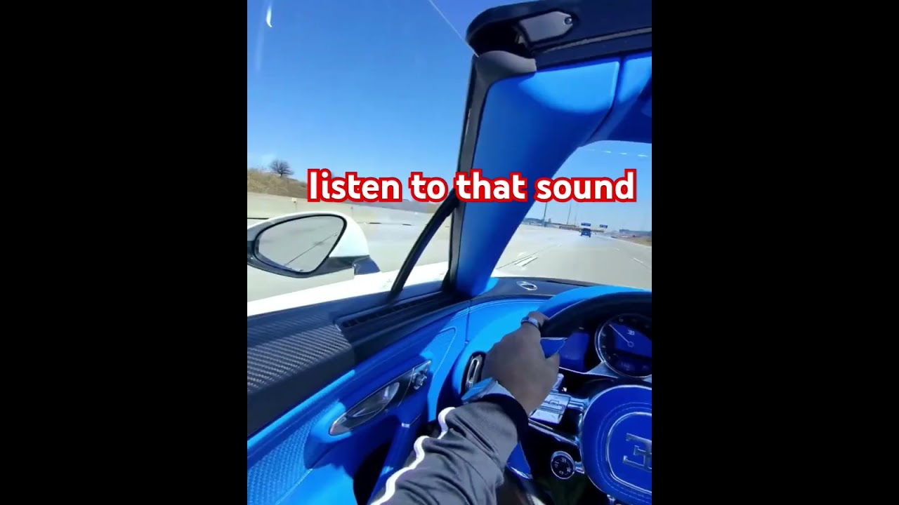 Just listen! 🤤 The first Bugatti Mistral in Canada 🤍💙🚘 #bugatti