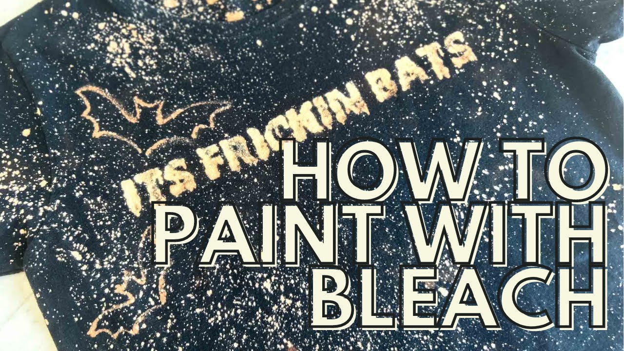 Bleach Painting with Stencils: Create Stunning Shirt Designs!
