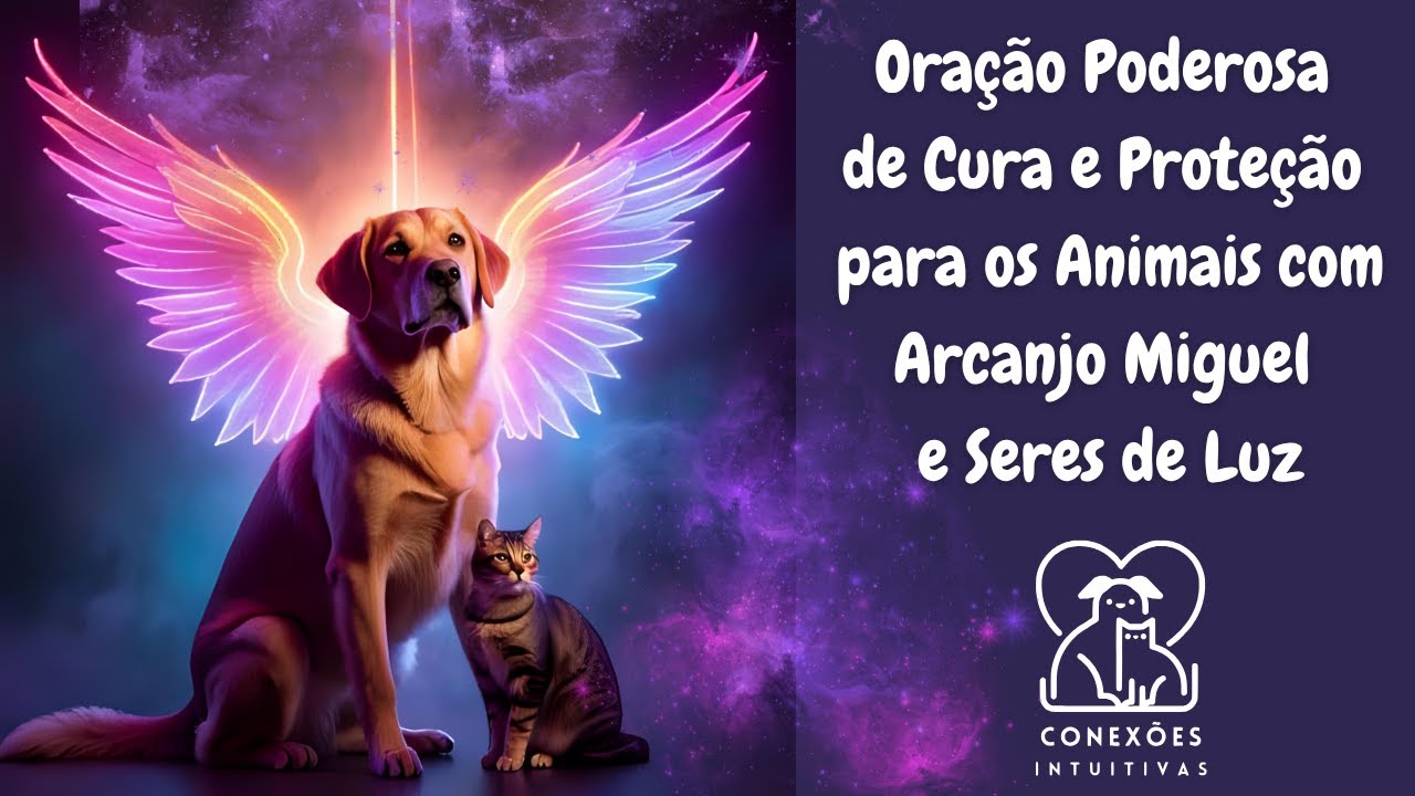 🙏ORAÇÃO PODEROSA DE CURA e PROTEÇÃO para os Animais com Arcanjo Miguel e Seres de Luz 💚