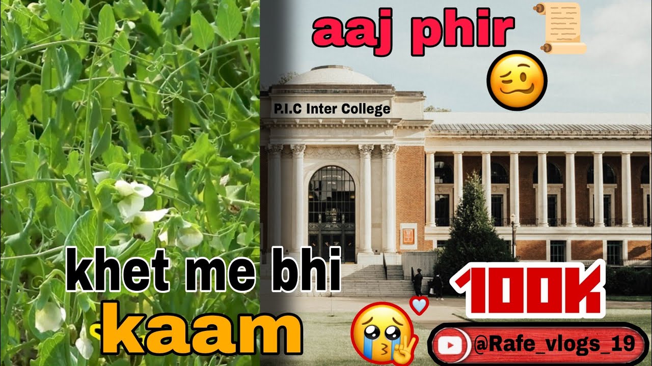 Aaj khet me bhi kaam 😰