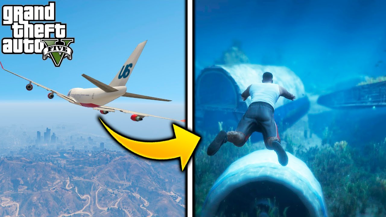 Nunca SIGAS a los AVIONES ✈️ en GTA 5!!!😮 Grand Theft Auto V GTA 5 Misterios