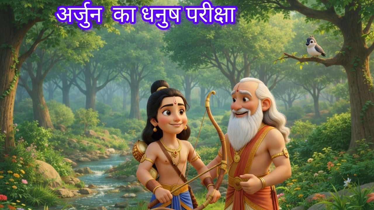 अर्जुन की धनुष परीक्षा | महाभारत की प्रेरणादायक कहानी | बच्चों और परिवार के लिए