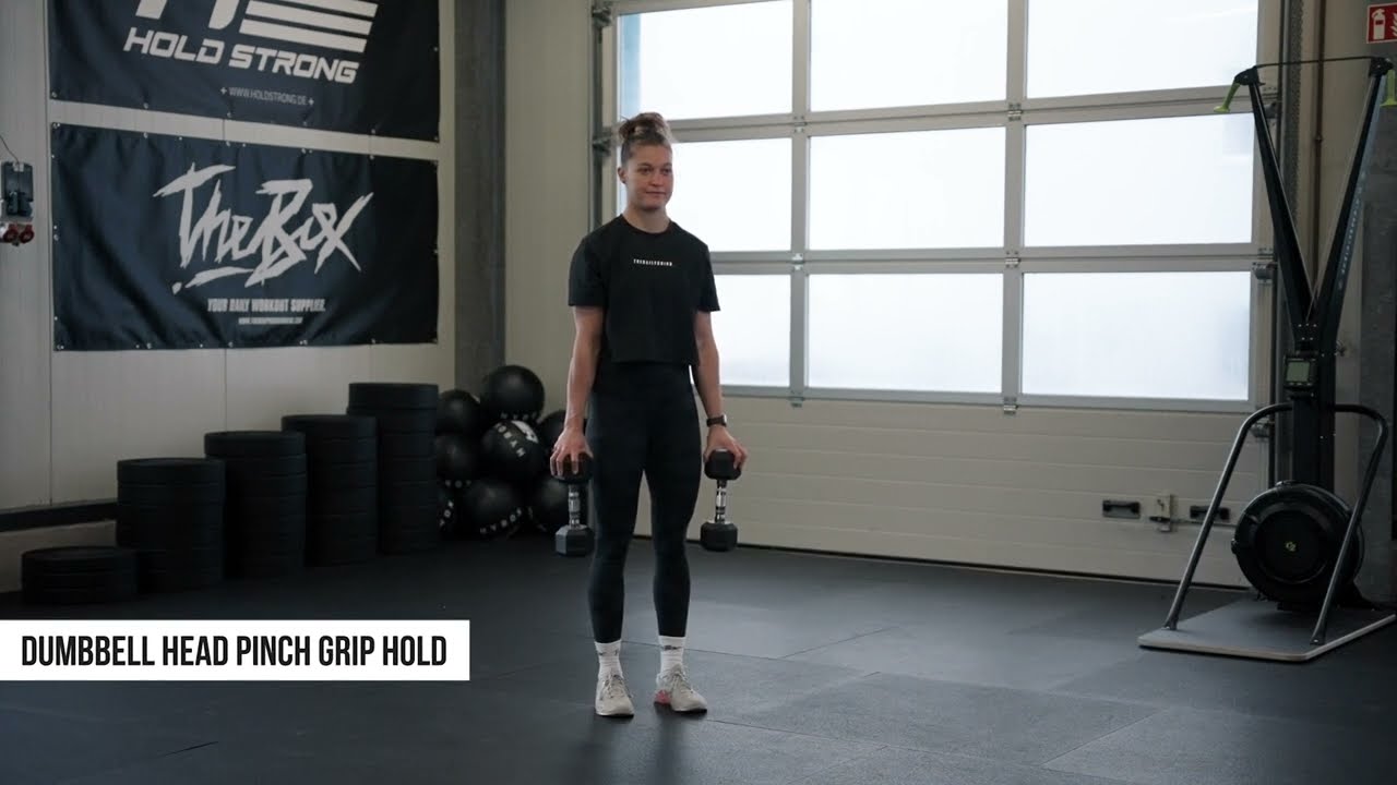 DUMBBELL HEAD PINCH GRIP HOLD