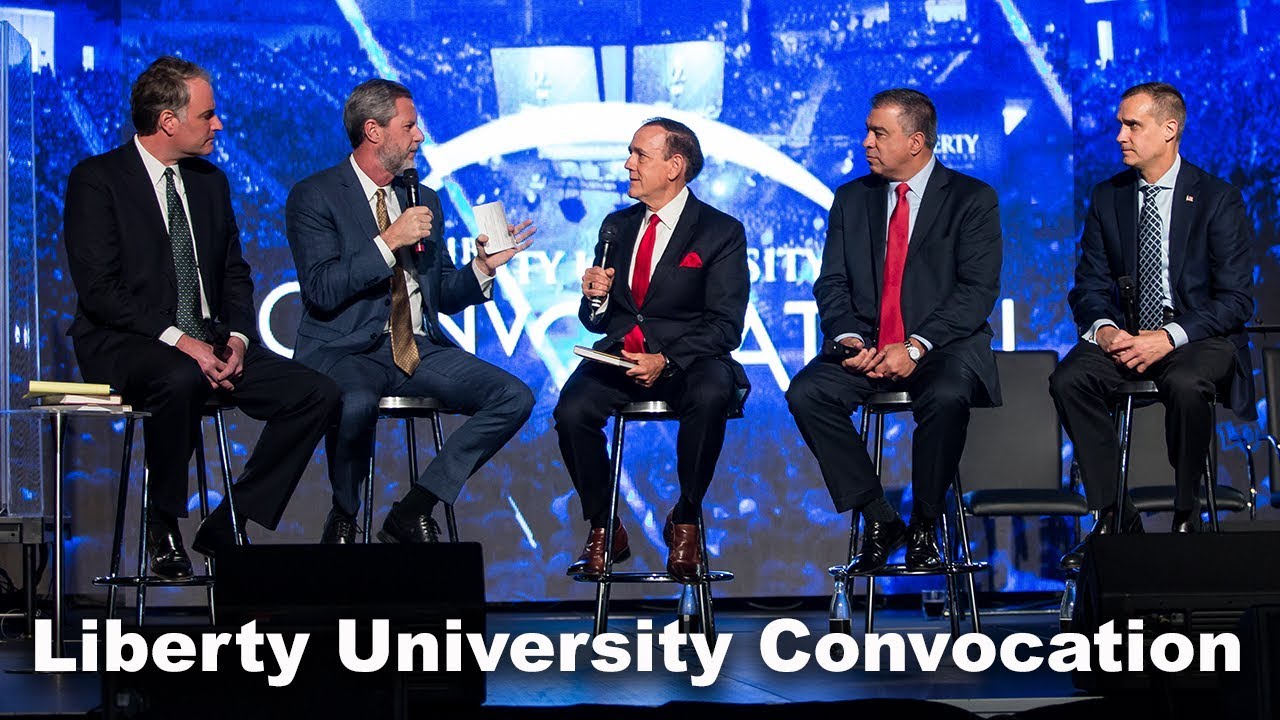 Corey R. Lewandowski, David Bossie and Steve Strang - Liberty University Convocation