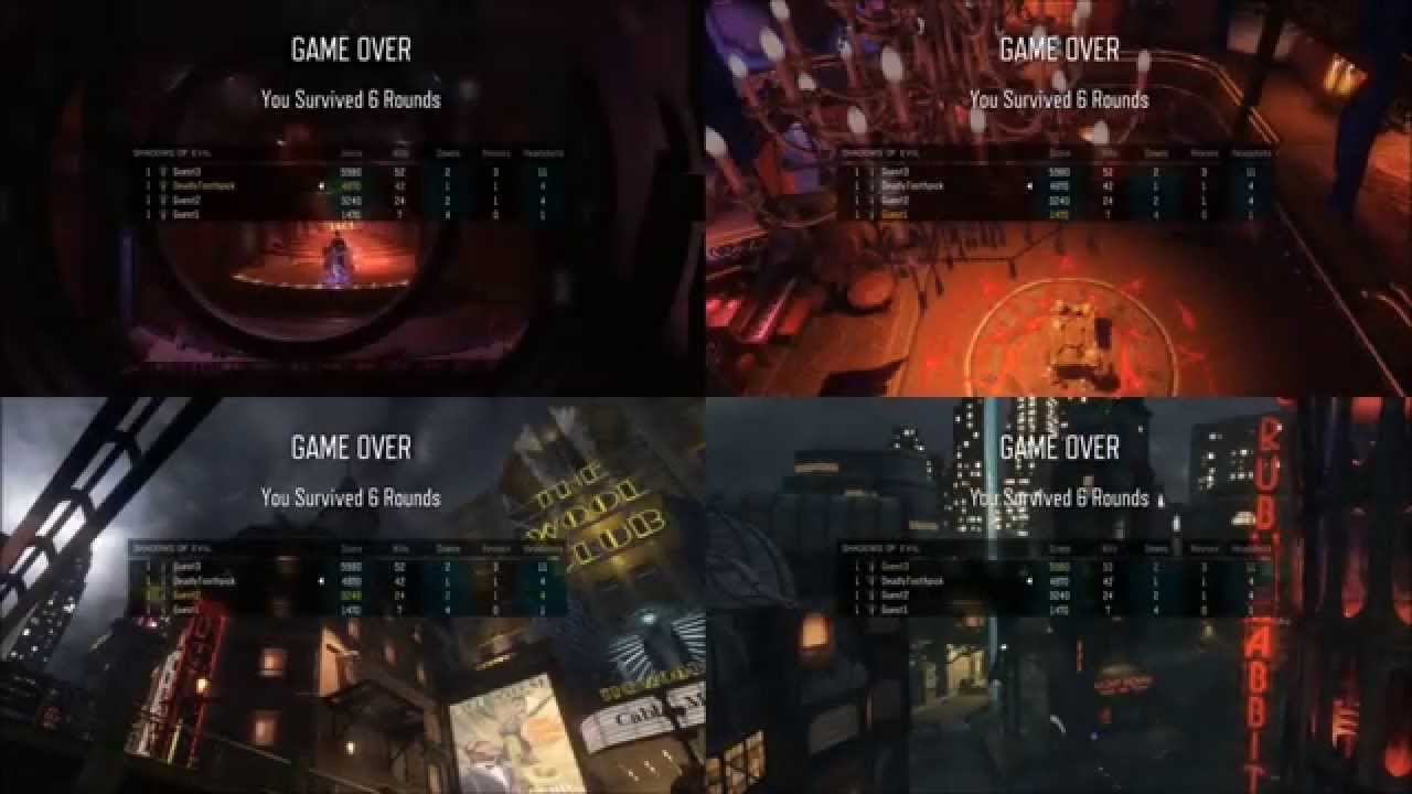 Black Ops 3 Zombies - 4 player splitscreen (PS4)