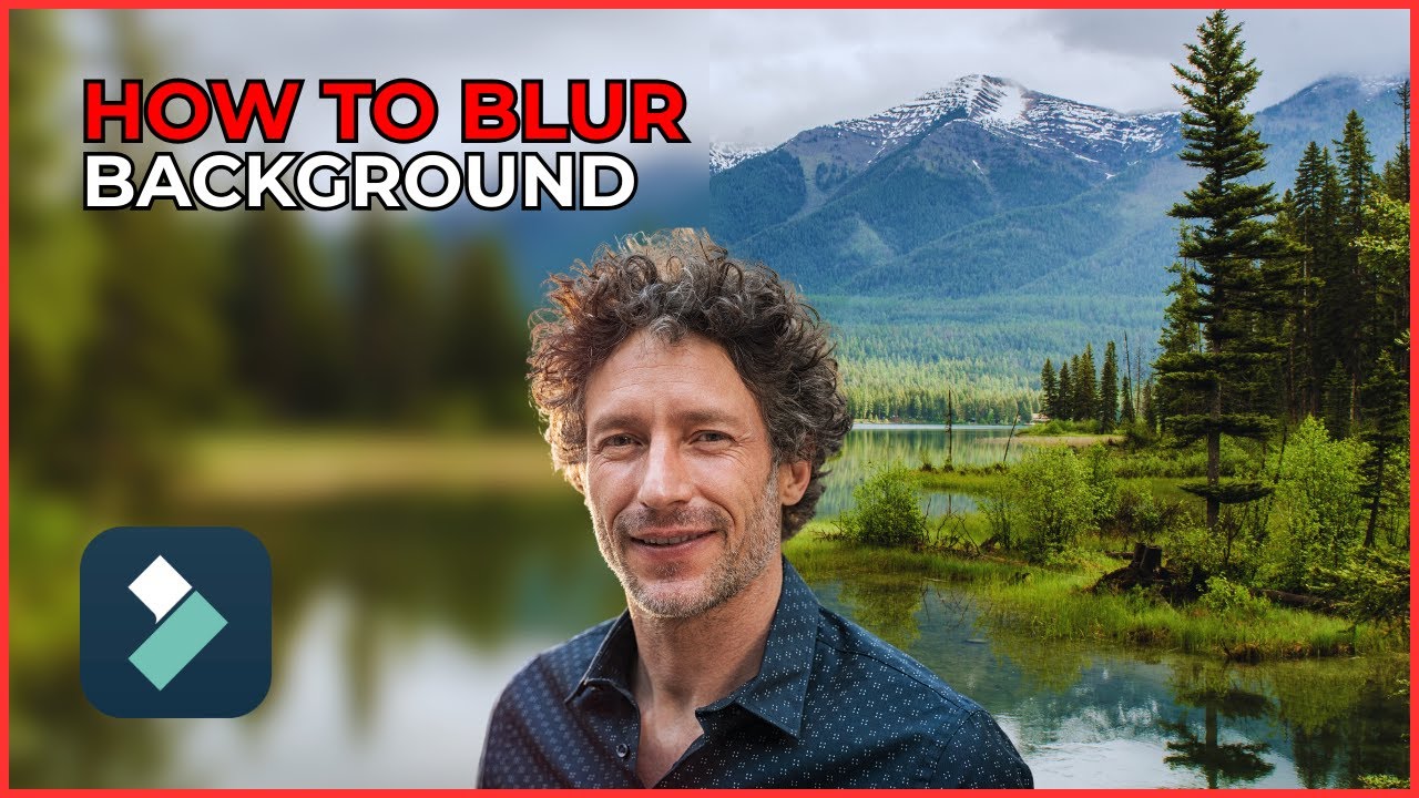 Как размыть фон видео в Filmora 14