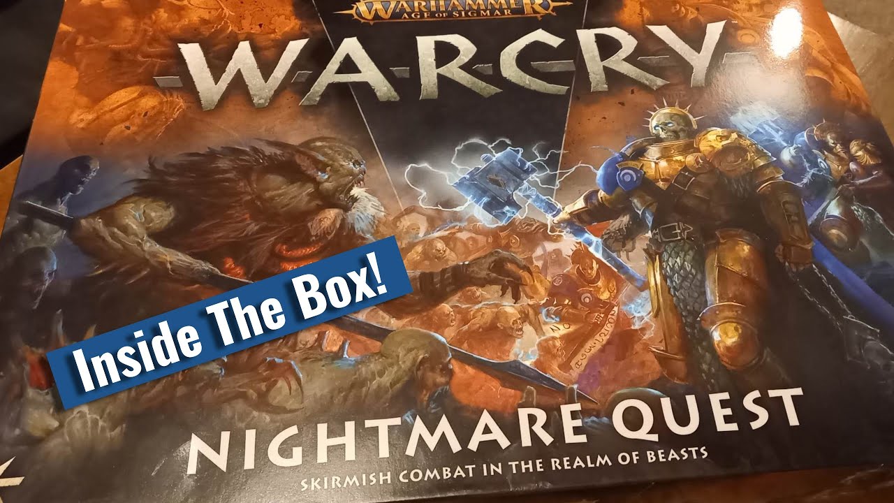 Unboxing Nightmare Quest - A Good Starting Point For Warhammer Age Of Sigmar: Warcry?