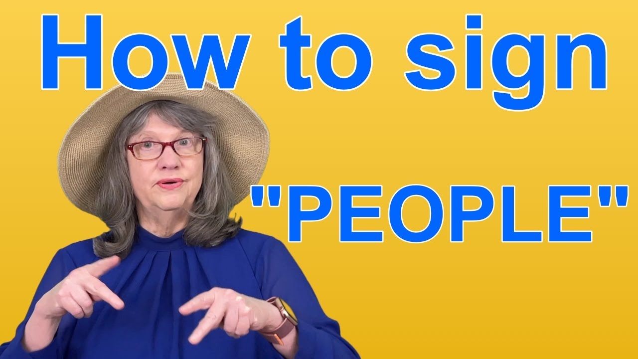 Как писать жесты на языке жестов «PEOPLE» — ASL Слово дня — Слово 130