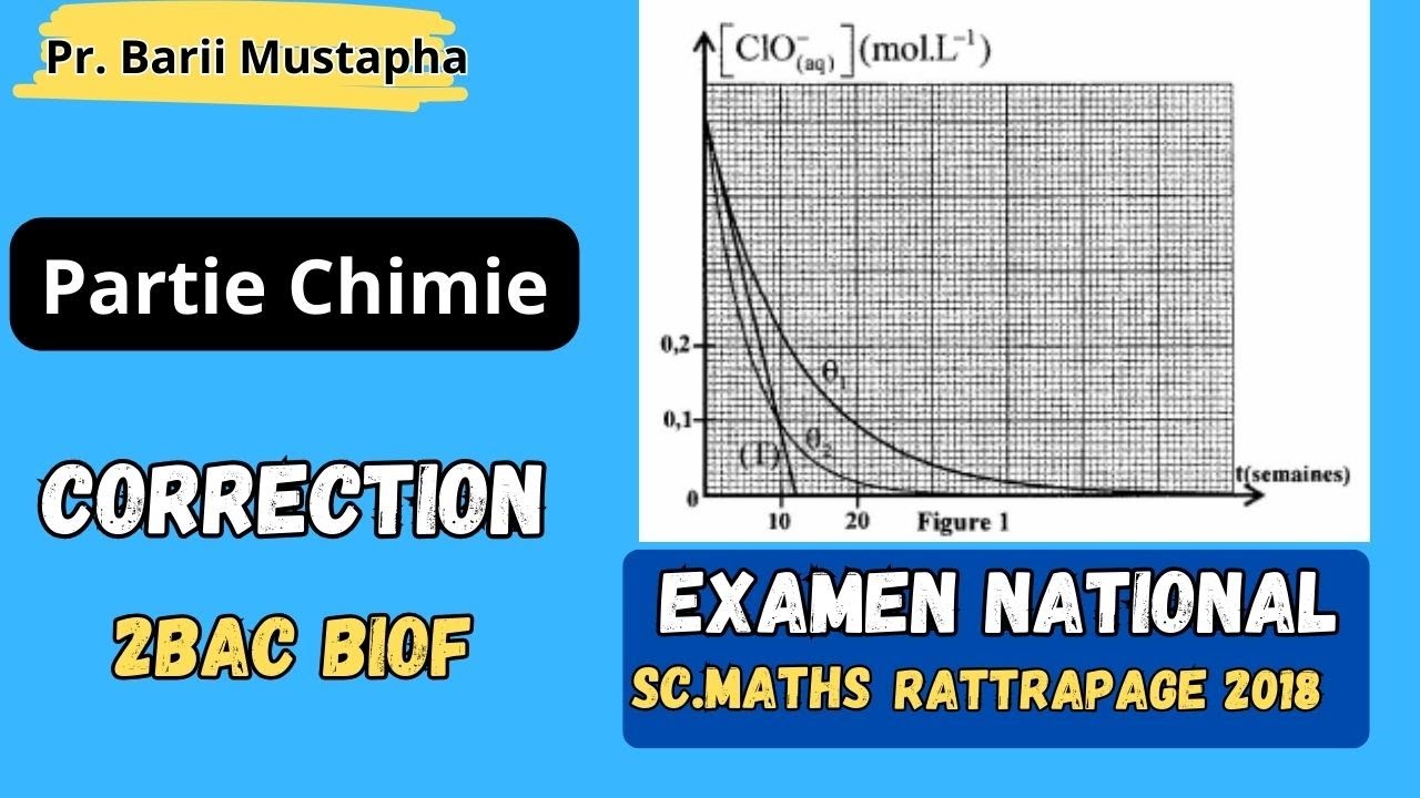 2BAC Biof /Examen National Physique chimie / SC Math Rattrapage 2018
