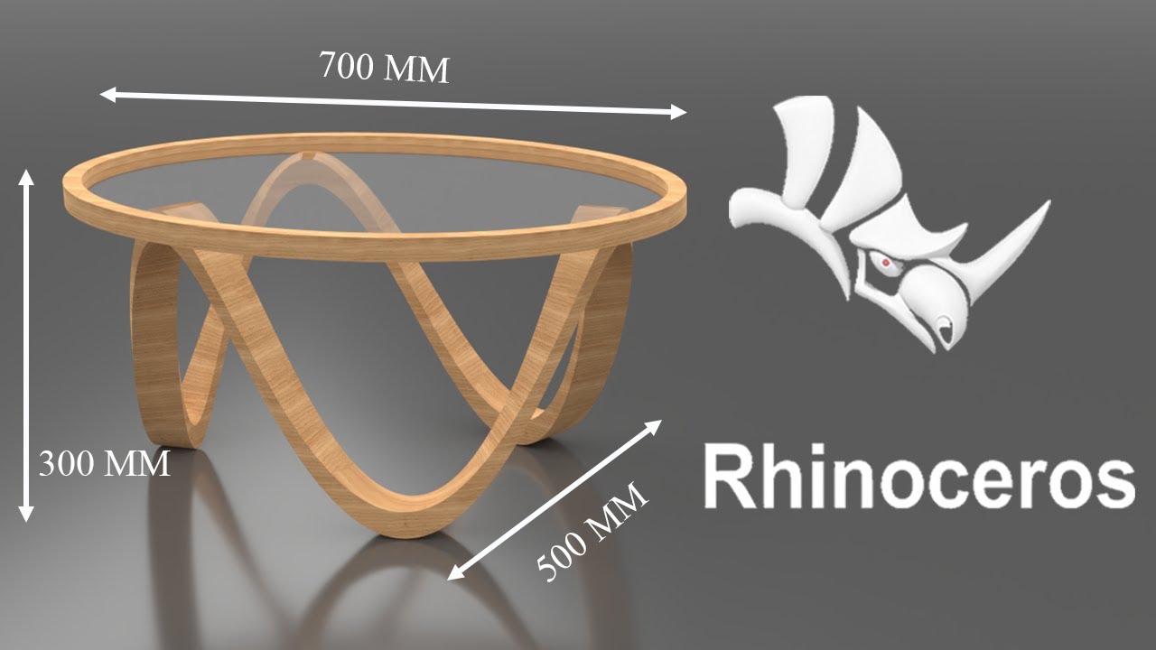 Rhino Tutorial | Furniture Design - Organic Wave Table