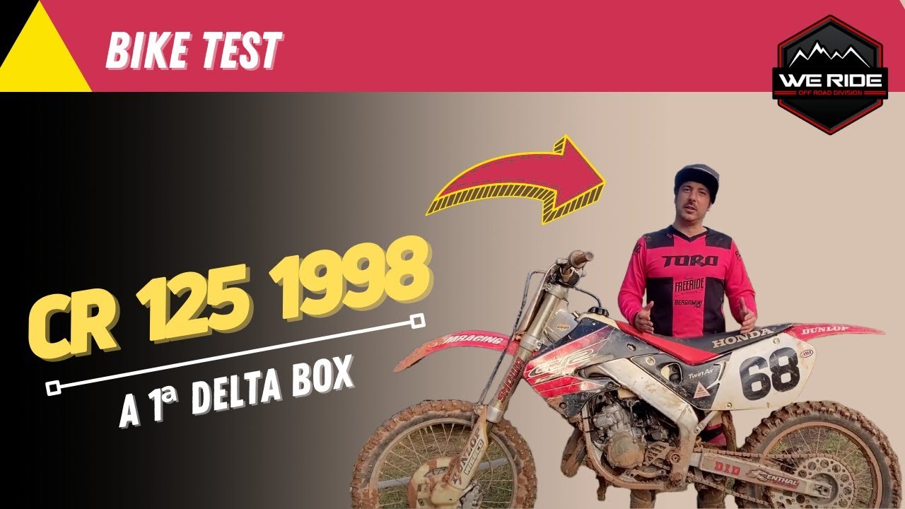 BIKE TEST - CR 125 1998 - A PRIMEIRA COM QUADRO DELTA BOX 🚀