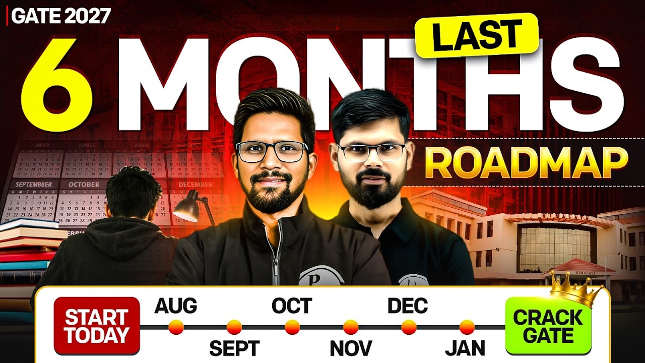 GATE 2027 Preparation Strategy | 6-Month Roadmap to Crack GATE | Complete Study Plan