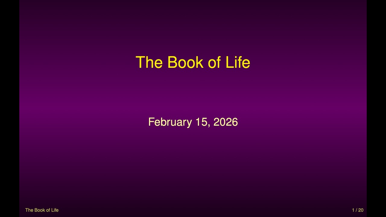 0039 05   The Book of Life