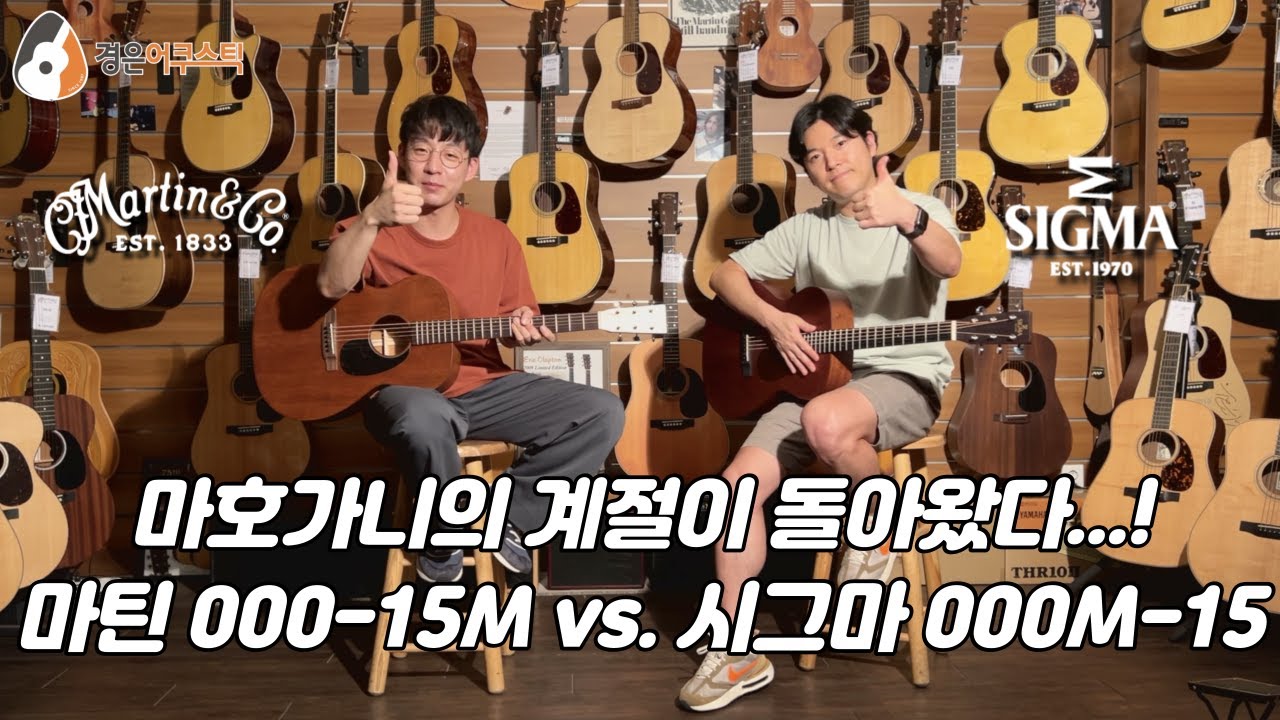 마틴 000-15M vs. 시그마 000M-15 비교 (Martin 000-15M vs. Sigma 000M-15 Guitar Review)