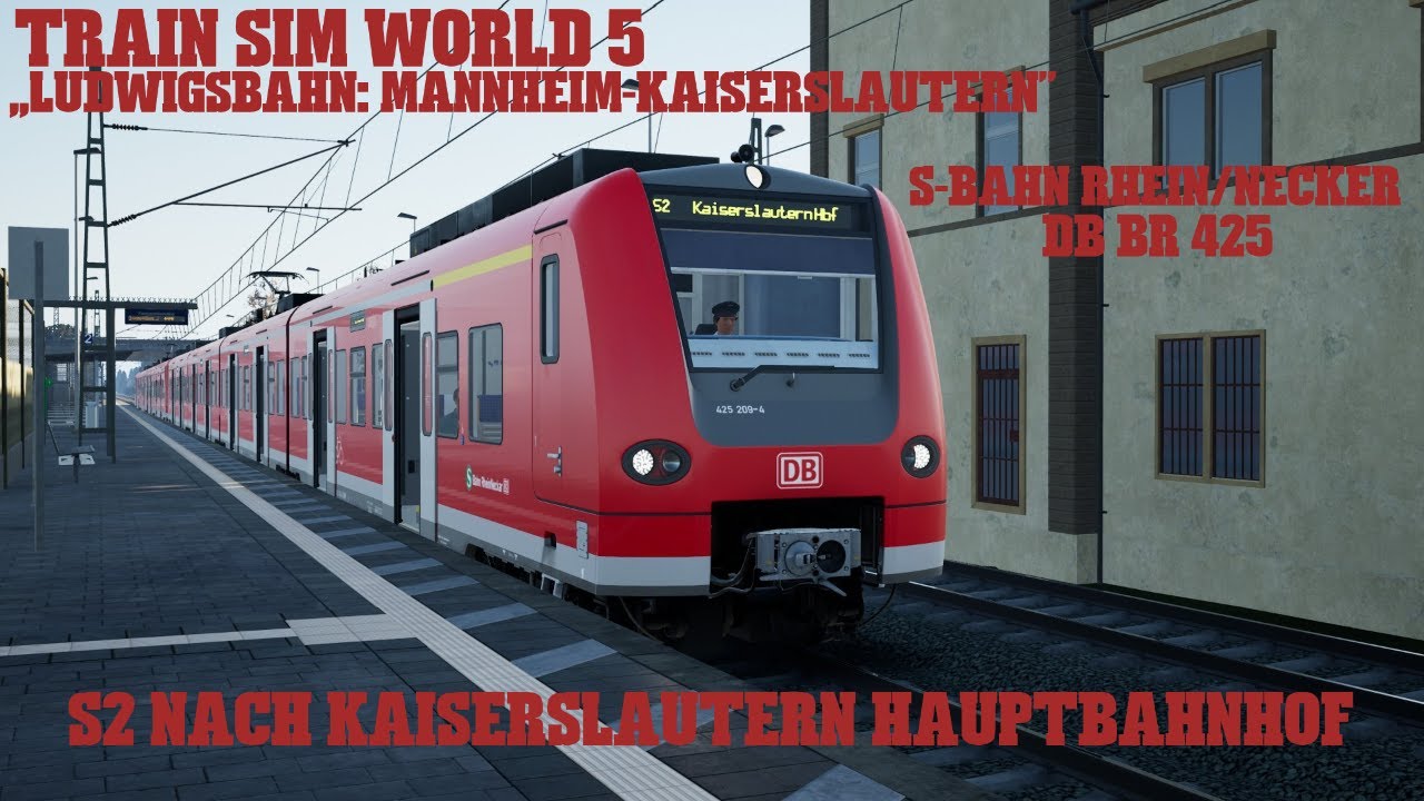 TSW 5/ Ludwigsbahn: Mannheim-Kaiserslautern/ S2 nach Kaiserslautern (DB BR 425) Jenco/ PC/ DE