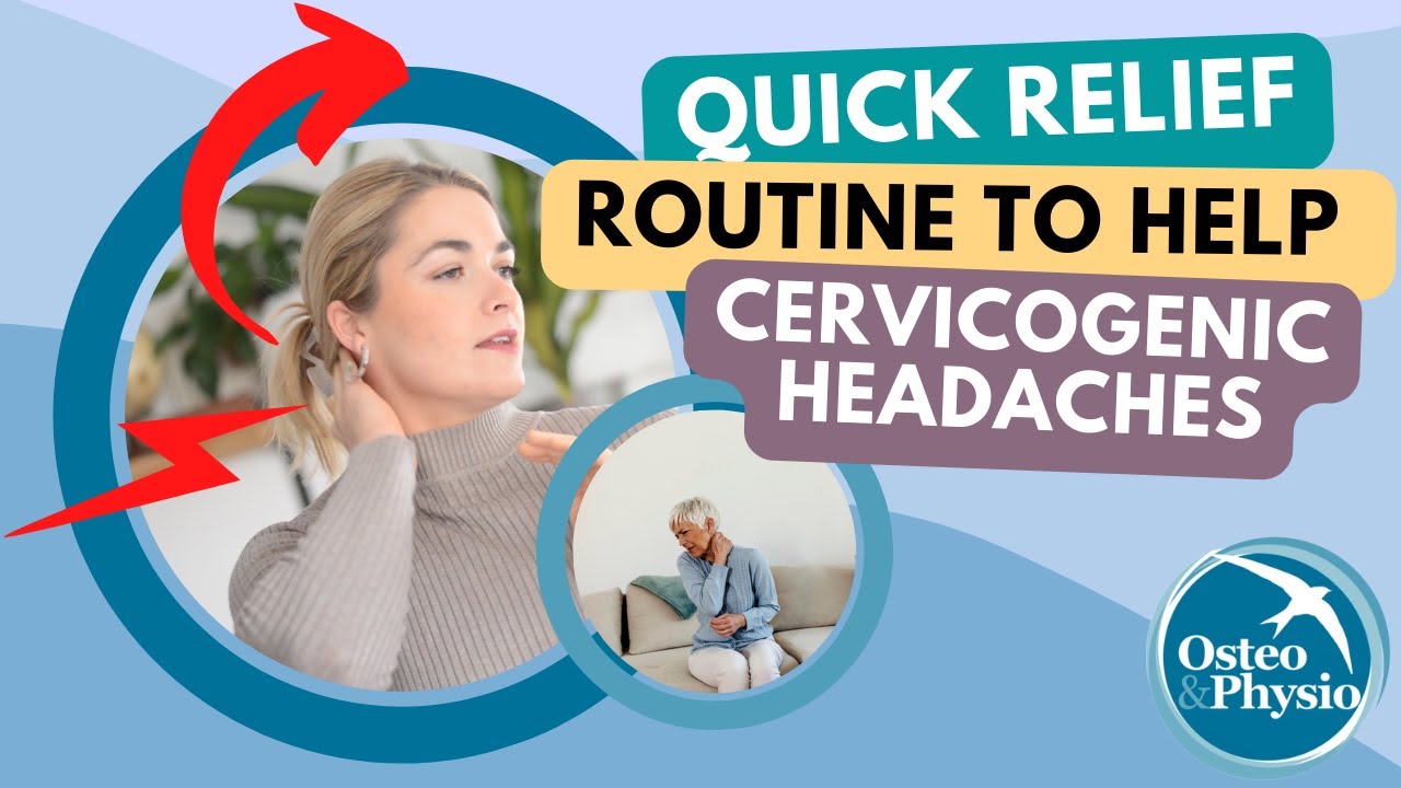 Quick relief routine to help with cervicogenic headaches | 2 minute routine