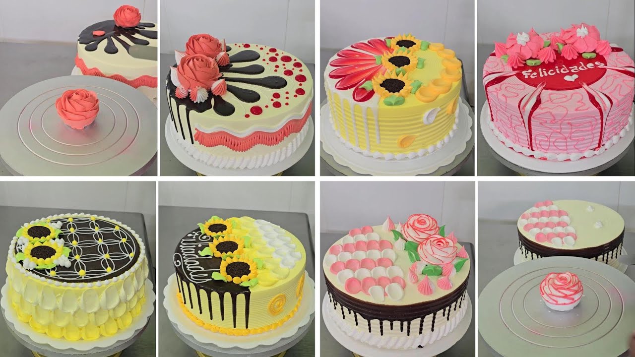 Aprende a decorar pasteles con ganache de chocolate y elegante crema batida para cumpleaños