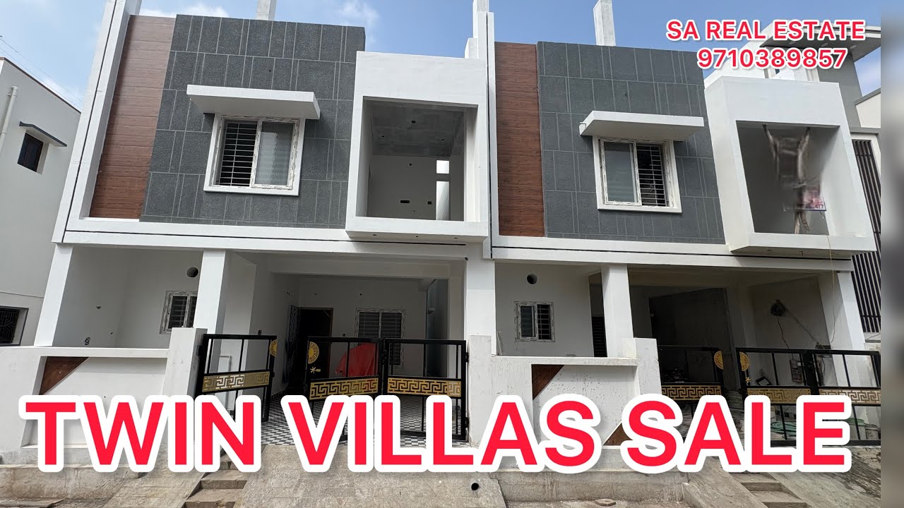 ID NO-1071 - PORUR TWIN VILLAS FOR SALE || DUPLEX VILLA|| EAST FACING || APPROVED || 