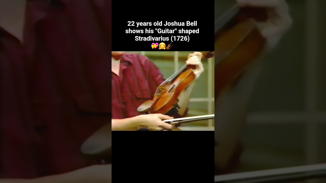 22 years old Joshua Bell shows his 