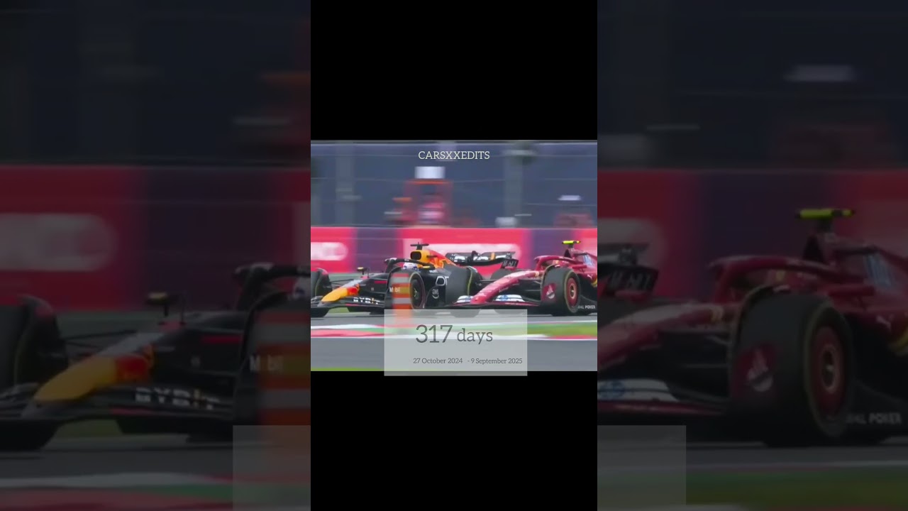 317 days passed from Carlos' and Ferrari's last victory😔 