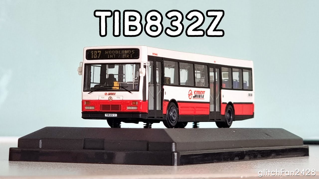 TIB832Z Singapore bus 1:76 scale  (Unboxing and applying decals)