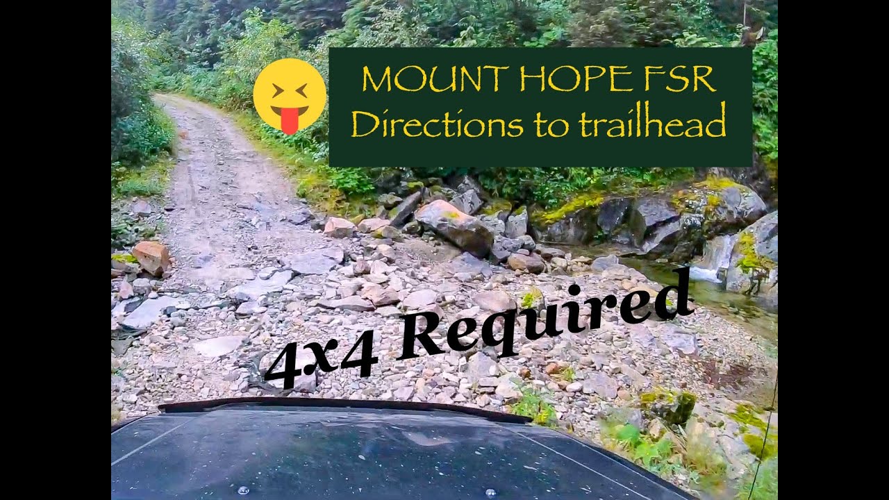 [4K] Directions to Hope Mountain Trailhead, Rough Forest Service Road 4x4