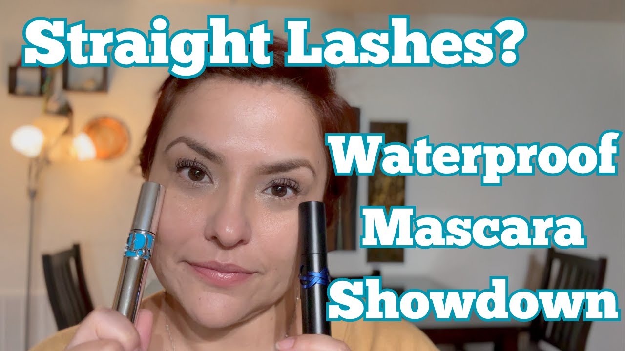 Using Waterproof Mascara for Straight Lashes Dior vs YSL