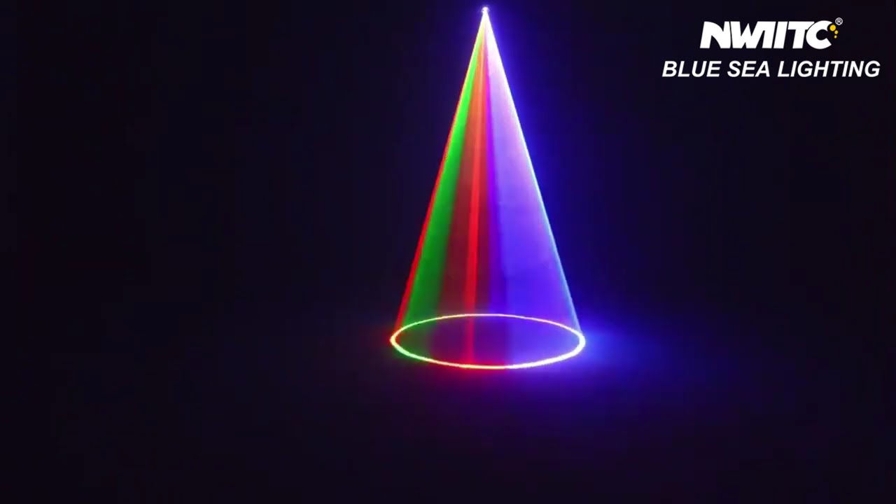 10W RGB Laser Moving Head Light with 3D LED Ring for DJs & Stage Designers