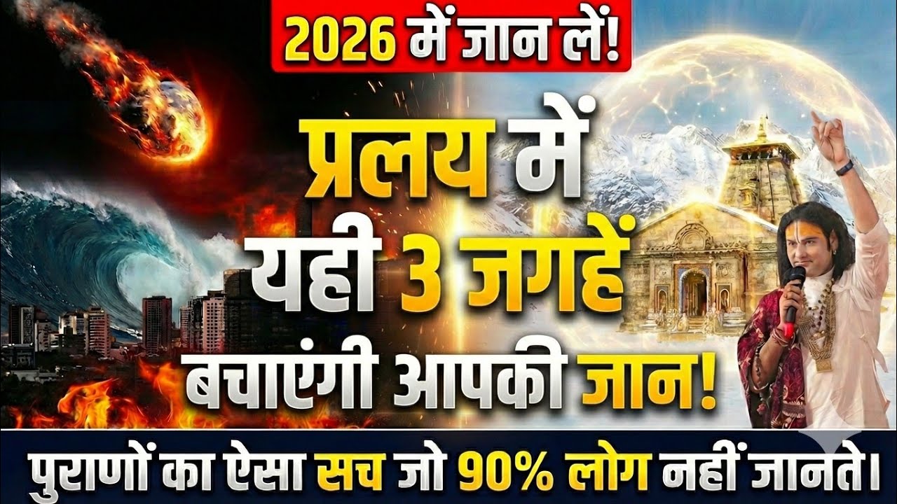 2026 में प्रलय तय? ये 3 जगह बचाएंगी आपकी जान! 90% लोग नहीं जानते – 2026 की तबाही से कैसे बचें?
