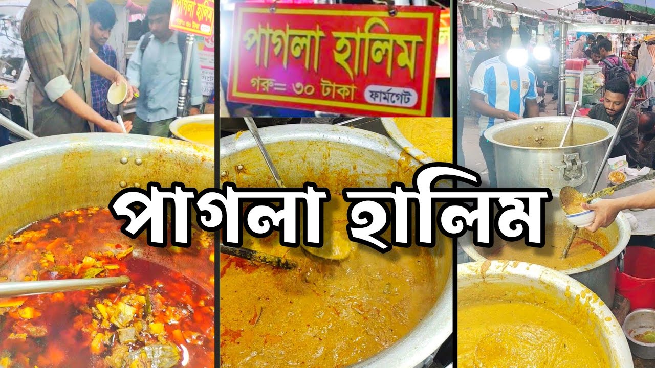 ঢাকার বিখ্যাত পাগলা হালিম | Famous pagla halim  #foodvlog #travelvlog
