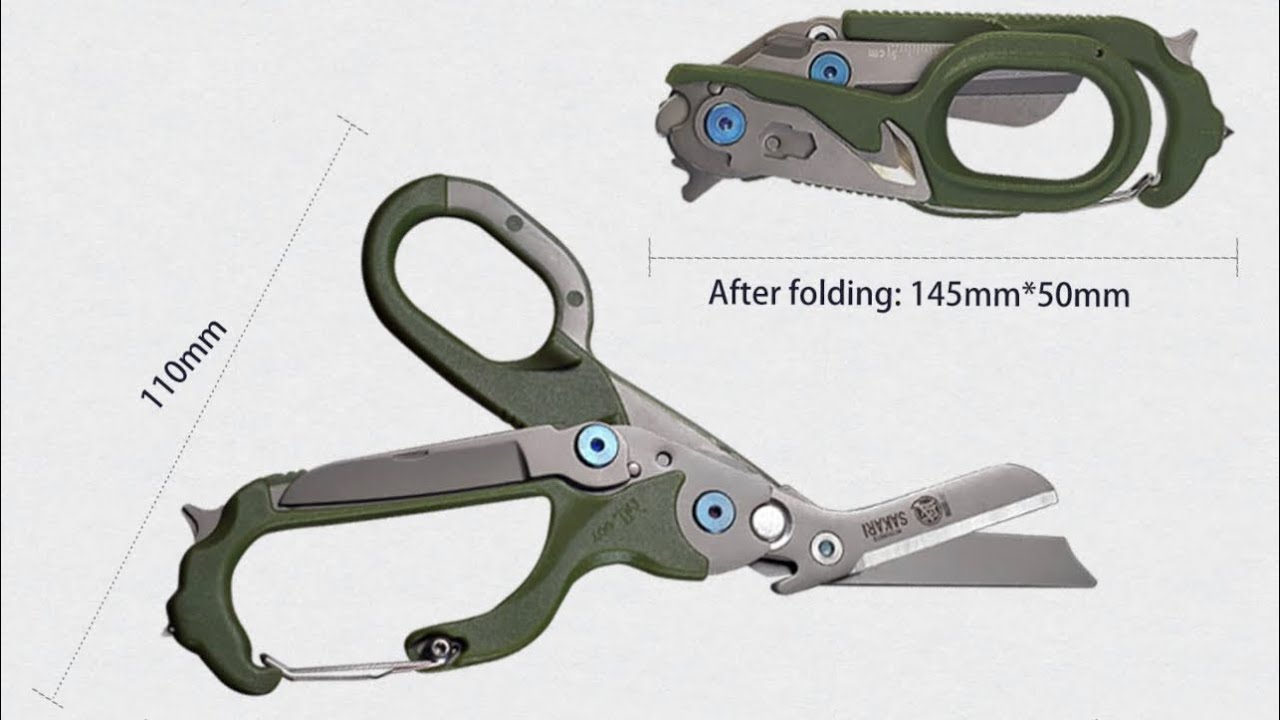 MITSUMOTO SAKARI Japanese Raptor Rescue Emergency Shears. Leatherman Raptor / Response competitor.