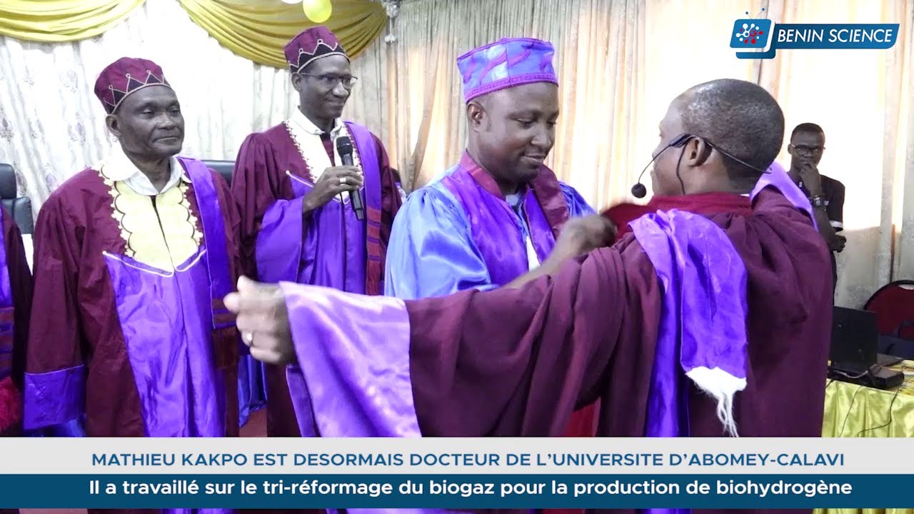 Soutenance de thèse à l'UAC : Le tri-réformage du biogaz pour la production de Biohydrogène au Bénin