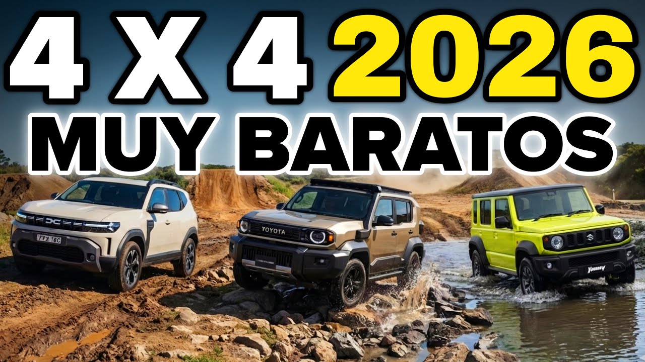 😱 CONFIRMADO: Estos 4x4 BARATOS 2026 humillan a los SUVs modernos